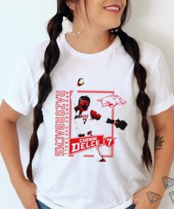 Arkansas Razorbacks Chenise Delce 7 softball art shirt