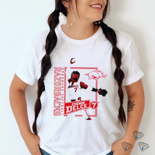 Arkansas Razorbacks Chenise Delce 7 softball art shirt