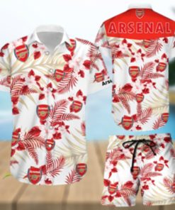 Arsenal Hawaiian Shorts and Shirt Summer Beach Shirt Full Over Print