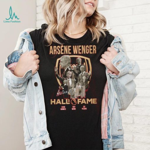 Arsene Wenger Hall Of Fame Signautre T Shirt