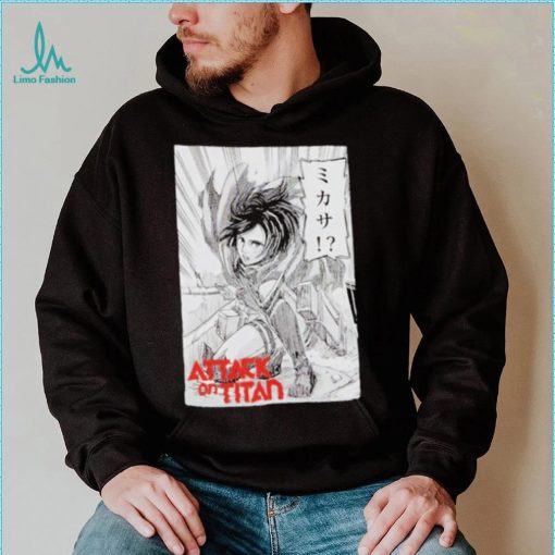 Attack On Titan Mikasa Manga Panel shirt