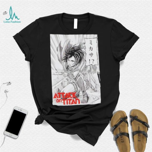 Attack On Titan Mikasa Manga Panel shirt