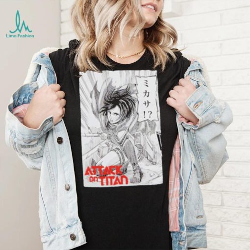 Attack On Titan Mikasa Manga Panel shirt