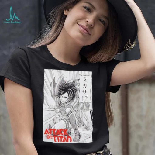 Attack On Titan Mikasa Manga Panel shirt