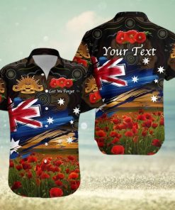 Australia Aboriginal Hawaiian Shirt Poppy Vibes Black Lt8_1 T Shirt Hawaiian