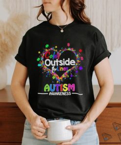 Autism awareness color outside the lines shirt