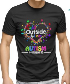 Autism awareness color outside the lines shirt