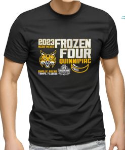 Awesome quinnipiac Bobcats Frozen Four 2023 NCAA Men’s Amalie Arena Tampa Florida shirt