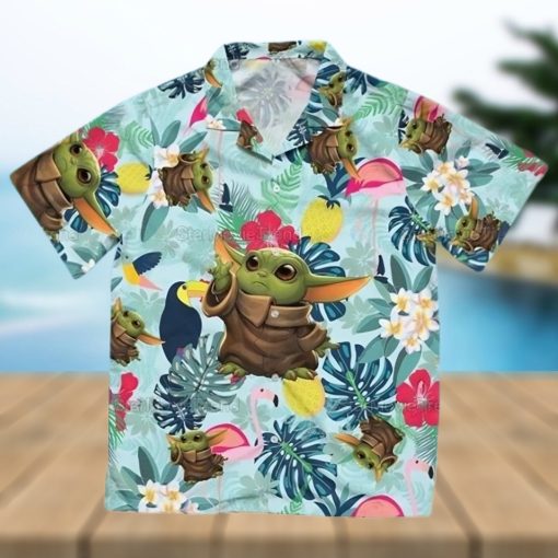 Baby Yoda Hawaiian Shirt