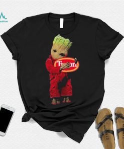 Baby groot hug tyson logo 2023 T shirt