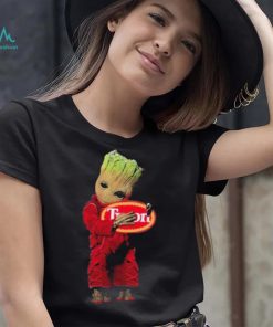 Baby groot hug tyson logo 2023 T shirt
