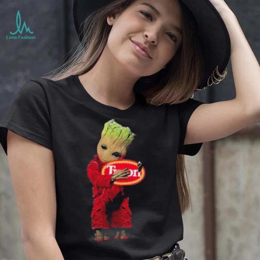 Baby groot hug tyson logo 2023 T shirt