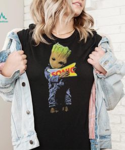 Baby yoda hug sonic logo 2023 t shirt