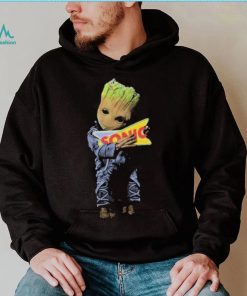 Baby yoda hug sonic logo 2023 t shirt