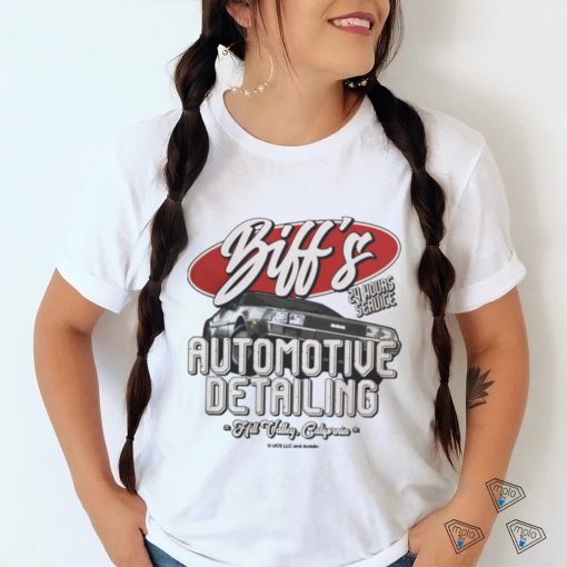 Back to the future biff’s automotive detailing perfect present for mom mother dad father frien t shirt