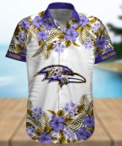 Baltimore Ravens Summer Beach Shirt and Shorts Full Over Print