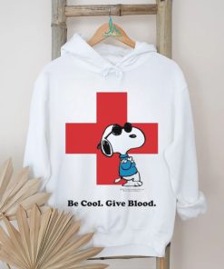 Be cool give blood Snoopy American red cross blood donation shirt