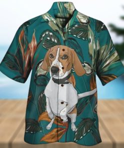 Beagle Hawaiian Shirt Beagle And Plant Hawaiian Shirt