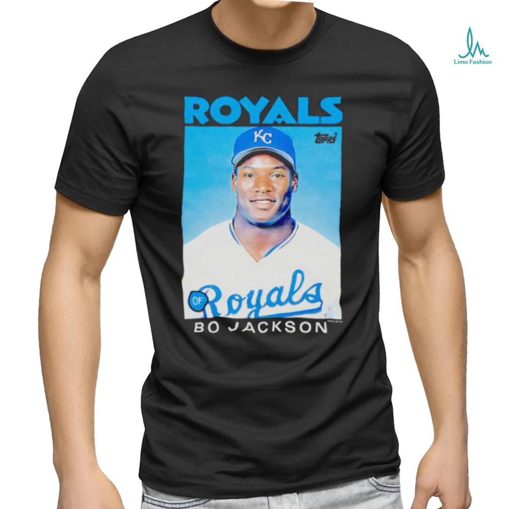 Best bo Jackson of Kansas City Royals 1986 Topps Baseball shirt