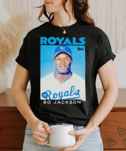 Best bo Jackson of Kansas City Royals 1986 Topps Baseball shirt