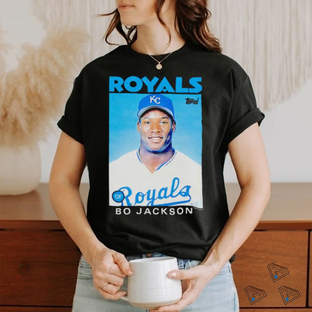 Best bo Jackson of Kansas City Royals 1986 Topps Baseball shirt