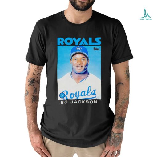 Best bo Jackson of Kansas City Royals 1986 Topps Baseball shirt