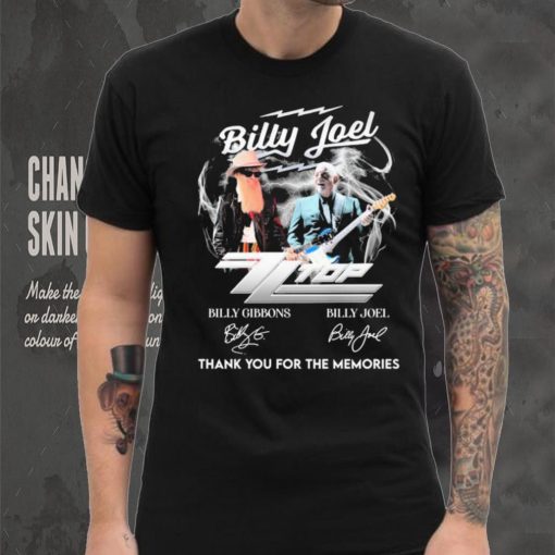 Billy Joel Zz Top Thank You For The Memories Signatures Shirt