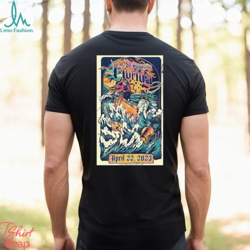 Billy strings st augustine Florida april 22 2023 st. augustine amphitheatre poster shirt