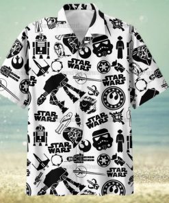 Black Pattern Star Wars Space Ship Battle Trending Hawaiian Shirt