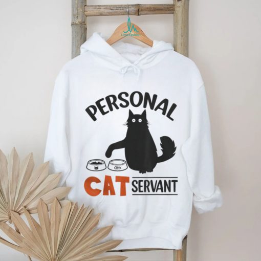 Black cat personal cat servant t shirt