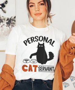 Black cat personal cat servant t shirt