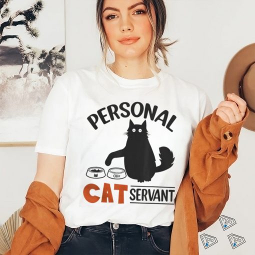 Black cat personal cat servant t shirt