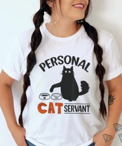 Black cat personal cat servant t shirt