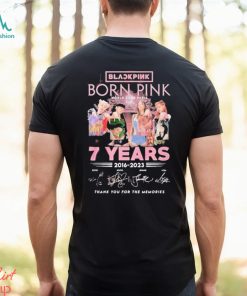 Black pink born pink world tour paris 7 years 2016 2023 thank you for the memories shirt