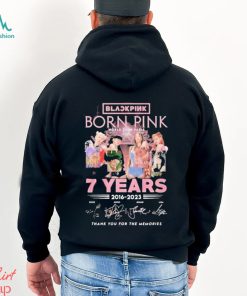 Black pink born pink world tour paris 7 years 2016 2023 thank you for the memories shirt