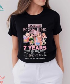 Black pink born pink world tour paris 7 years 2016 2023 thank you for the memories shirt