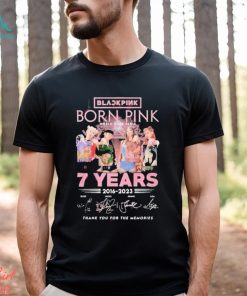 Black pink born pink world tour paris 7 years 2016 2023 thank you for the memories shirt