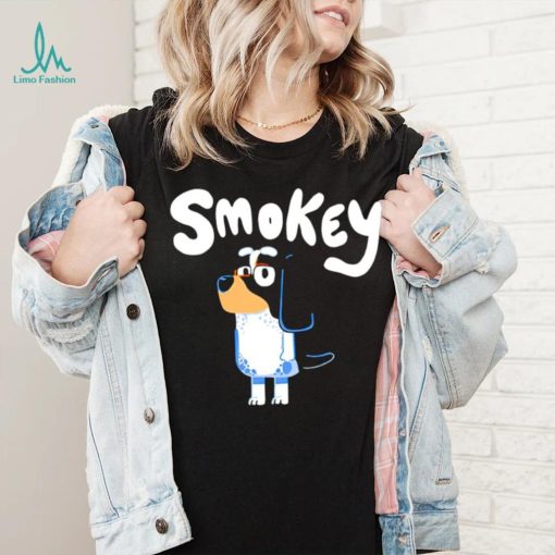 Bluey TV Smokey Dog cartoon shirt