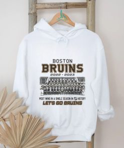 Boston Bruins 2022 – 2023 Most win in a single season in NHL History Let’s go Bruins shirt