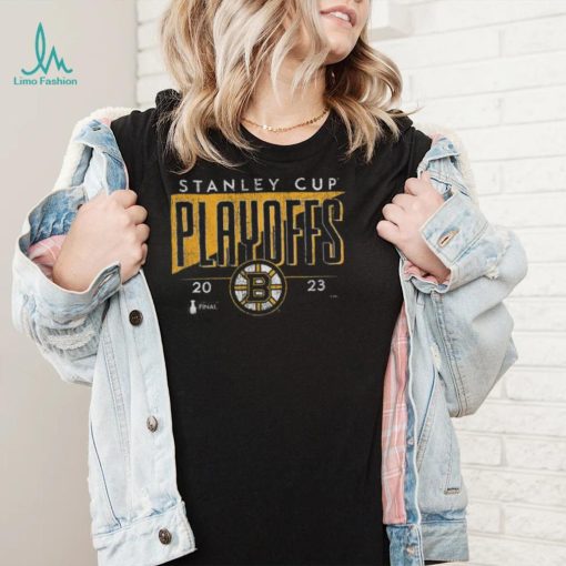 Boston Bruins 2023 Stanley Cup Playoffs Tri Blend T Shirt