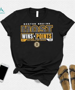 Boston Bruins Most Ever Nhl Wins And Points Shirt