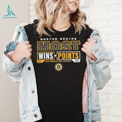 Boston Bruins Most Ever Nhl Wins And Points Shirt