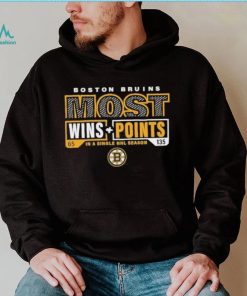 Boston Bruins Most Ever Nhl Wins And Points Shirt