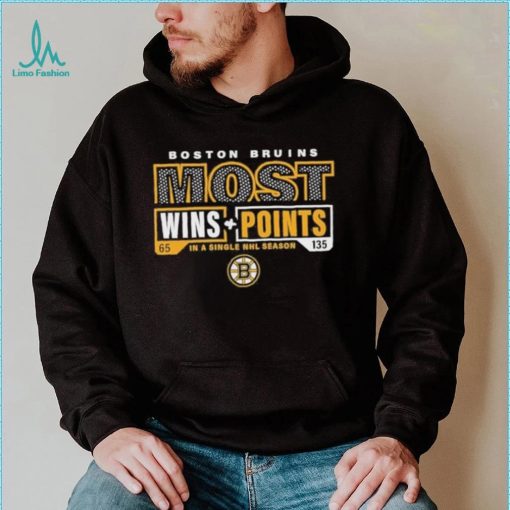 Boston Bruins Most Ever Nhl Wins And Points Shirt