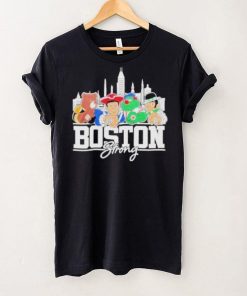 Boston Bruins New England Patriots Boston Red Sox and Boston Celtics Boston Strong Skylines sport shirt