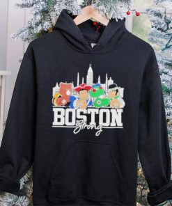 Boston Bruins New England Patriots Boston Red Sox and Boston Celtics Boston Strong Skylines sport shirt