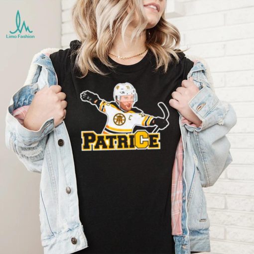 Boston Bruins Patrice Bergeron hockey cartoon shirt