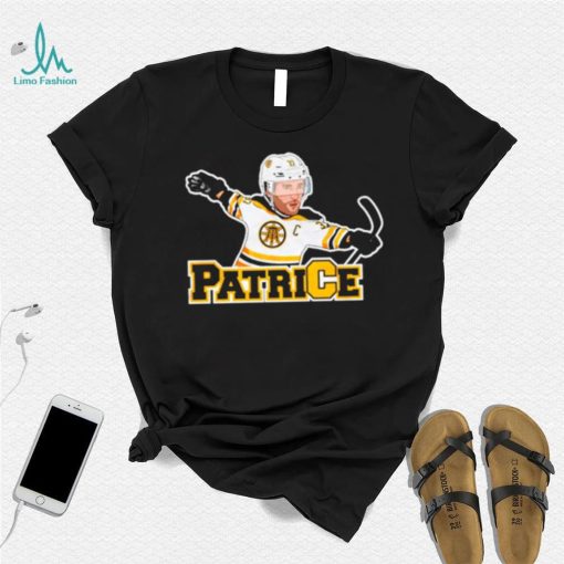 Boston Bruins Patrice Bergeron hockey cartoon shirt