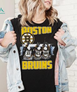 Boston Bruins Teams Brad Marchand , Patrice Bergeron & David Pastrnak Signatures Shirt