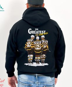 Boston Bruins The Greatest Team Ever Bergeron Marchand Pastrnak Signature Shirt Shirt